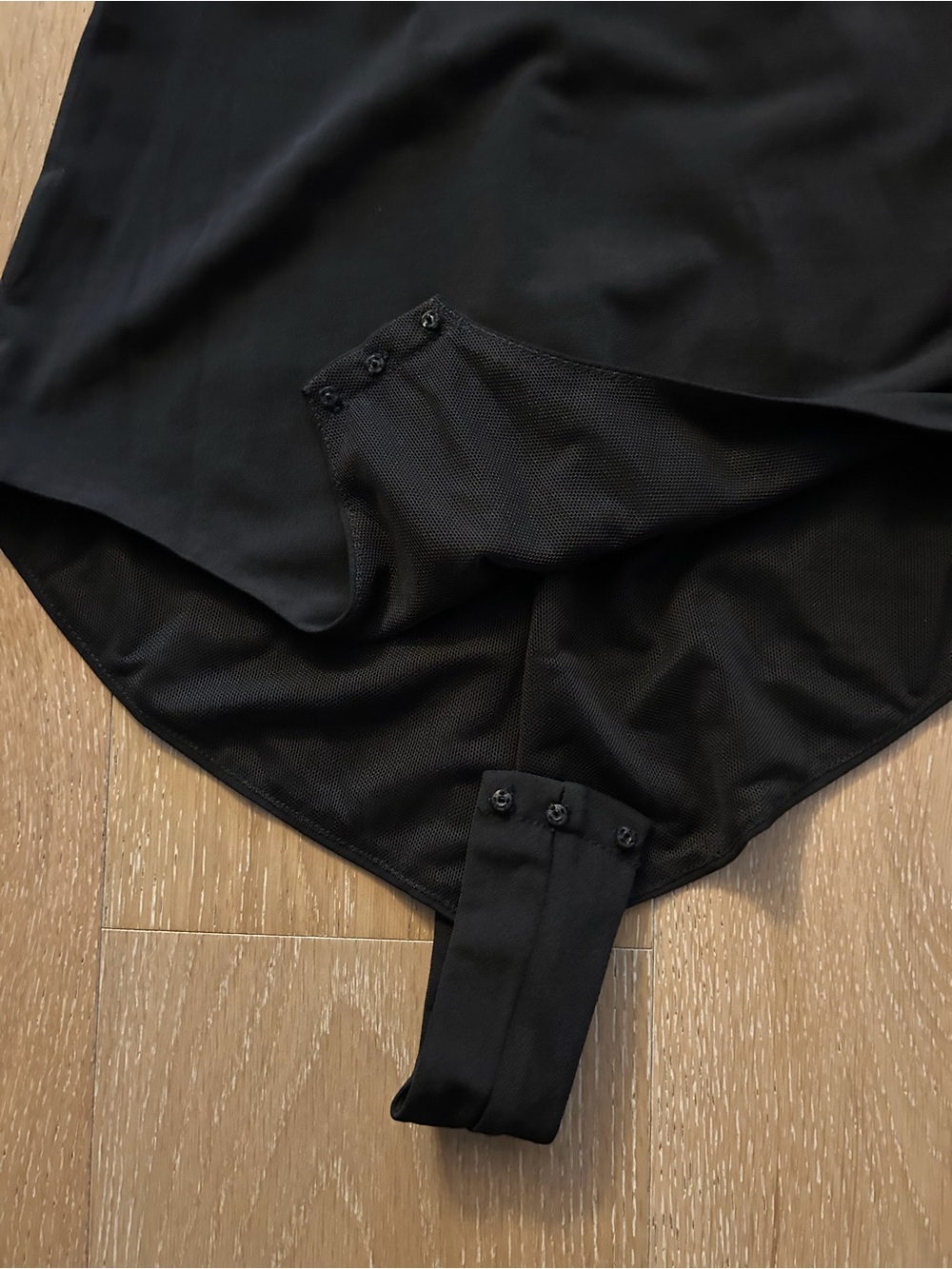 Eliza J Black Cold-Shoulder Mock Neck Bodysuit - Picture 6 of 10